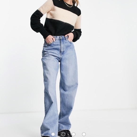 All Saints Black and Cream Striped Sweater - Picture 3 of 6